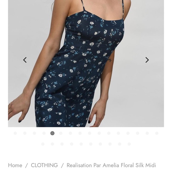 Realisation par 100% silk mid dress - Picture 5 of 9